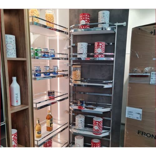 Bộ kệ đựng thực phẩm 6 tầng 450/1700mm TANDEM Hafele 545.94.612 8 Ảnh thực tế bộ kệ đựng thực phẩm 6 tầng 450/1700mm TANDEM Hafele 545.94.612