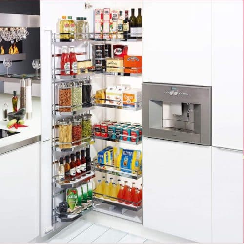 Bộ kệ đựng thực phẩm 6 tầng 450/1700mm TANDEM Hafele 545.94.612 3 Ảnh thực tế bộ kệ đựng thực phẩm 6 tầng 450/1700mm TANDEM Hafele 545.94.612