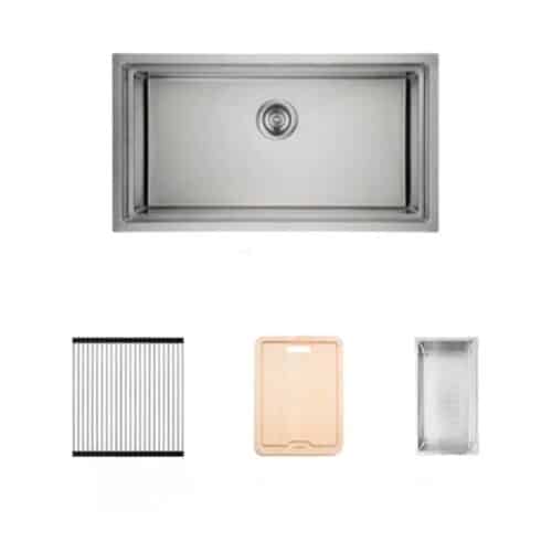 Bộ chậu rửa và phụ kiện Hafele HS21-SSN1S90 567.94.029