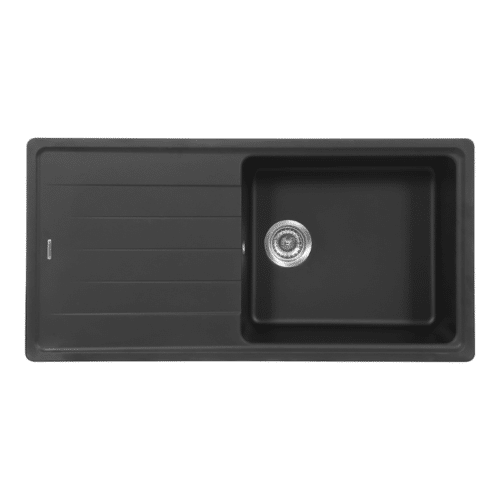 Chậu rửa bát đá 1 hố Hafele HS20-GED1S60 570.32.330 màu đen