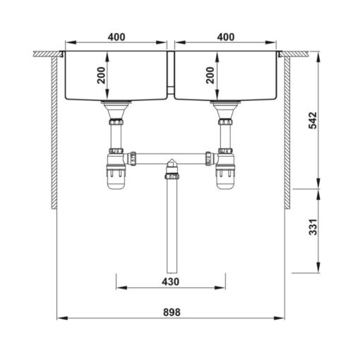 thông số kỹ thuật của Chậu rửa chén bát Hafele HS-SD8851 567.20.537