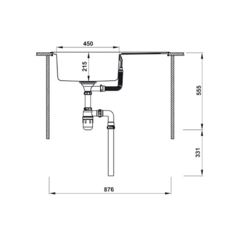 thông số của Chậu rửa chén bát Hafele Valerian HS-SS8650 567.20.266