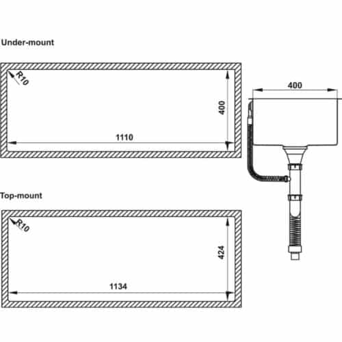 Chậu rửa bát Hafele HS21-SSD2S90L 567.94.050
