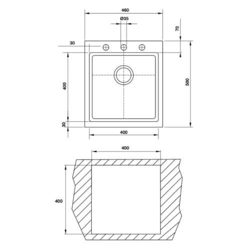 Chậu rửa bát Hafele HS G4650 565.84.361