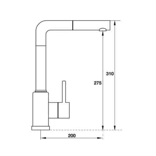 Vòi rửa chén Hafele HF-GC301 569.15.301