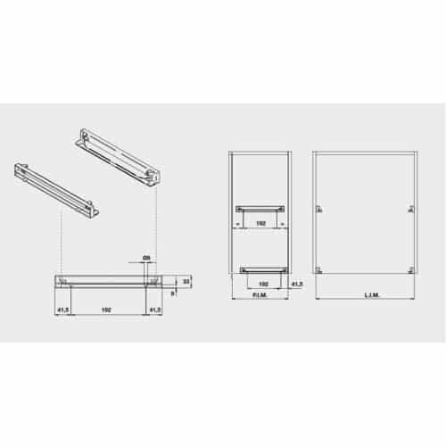 Lắp đặt khay up chén đĩa Hafele 544.01.004 KT 414x263mm