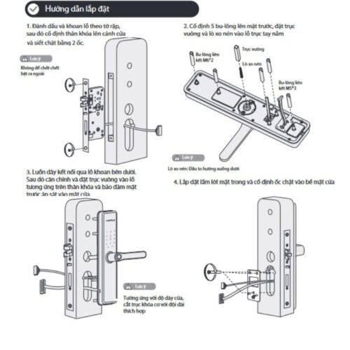 Lắp đặt Khóa điện tử Hafele DL7600 912.20.232
