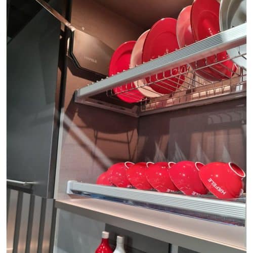 Ảnh thực tế rổ chén đĩa có khung PRESTO Cucina 544.40.005 Inox 304