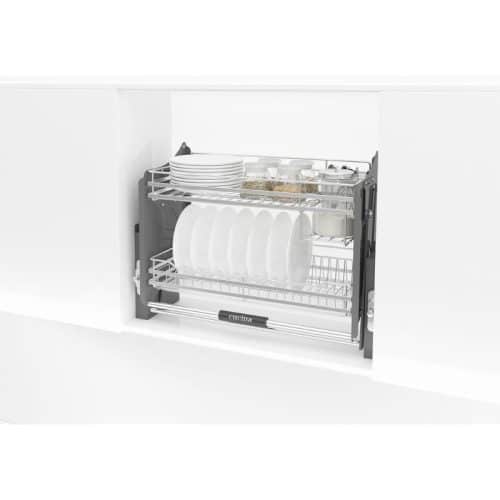 Ảnh thực tế rổ chén đĩa di động CUCINA LENTO 504.76.135 700mm Inox 304/ Xám