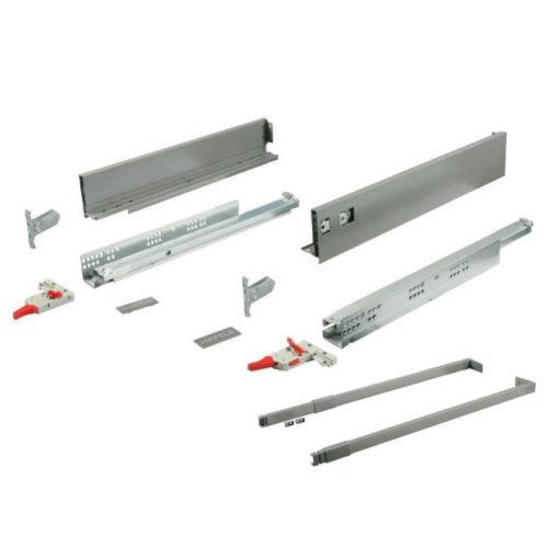 Cấu tạo ray hộp Hafele 552.55.316 Alto-S H80 mm màu xám đậm