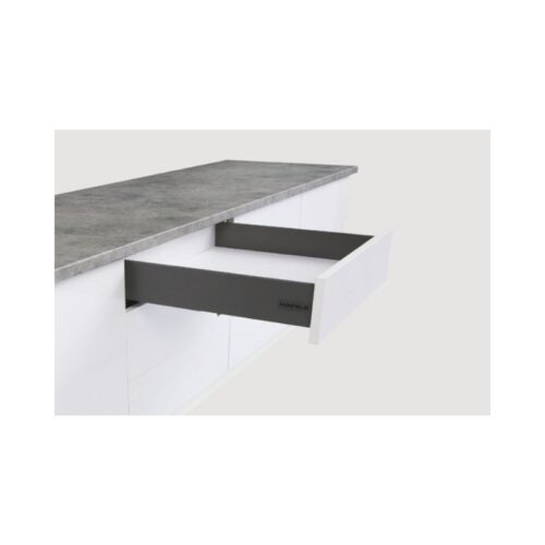 Ray hộp Hafele 552.35.345 Alto-S H120 mm màu xám đậm