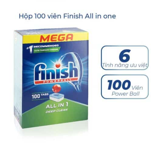 Tính năng Viên rửa bát Finish All In One 100 viên