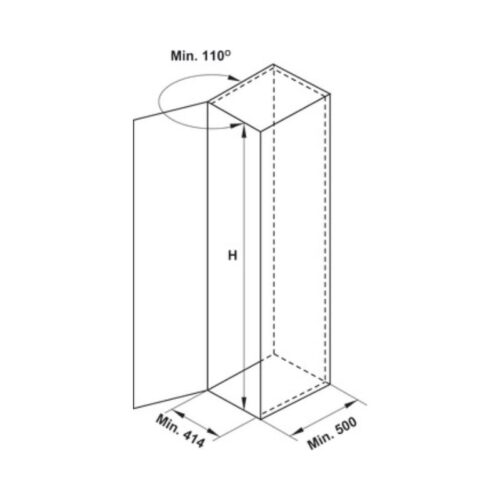 Thiết kế của Tủ cao 6 tầng DOLCE Cucina 548.65.252 mạ chrome