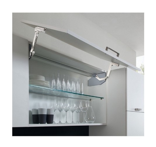 Bộ tay nâng free swing Häfele 493.05.760, trắng