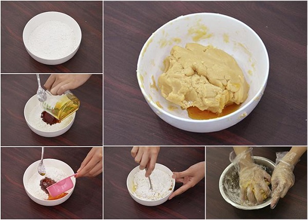 Làm vỏ bánh trung thu nướng bằng nồi chiên không dầu
