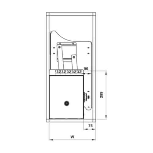 Bộ rổ bát đĩa di động Hafele Lento 504.76.408 900mm