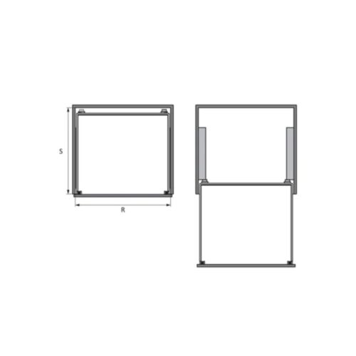 Bộ rổ bát đĩa Hafele 549.08.013 800mm