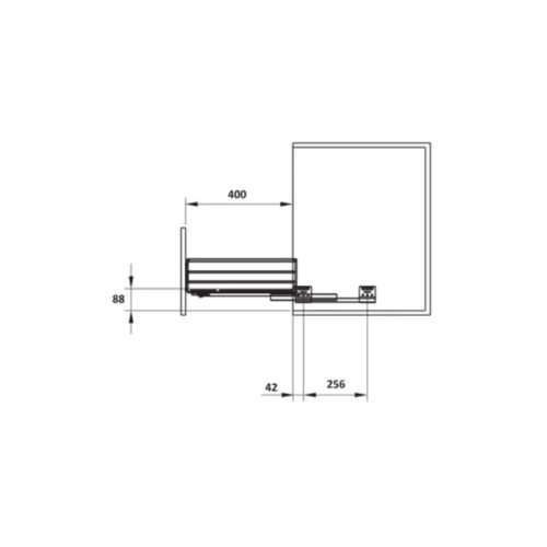 Bộ rổ bát đĩa Hafele 549.08.013 800mm