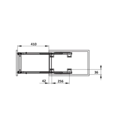 Bộ rổ gia vị, dao thớt Hafele Sonata 549.20.018 300mm