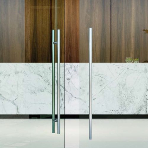 Ảnh thực tế tay nắm kéo chữ H dài 800 mm Hafele 903.01.804