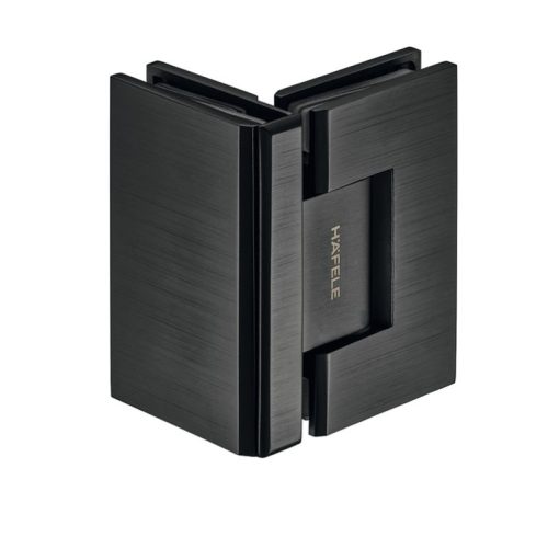Bản lề kính - kính 90º màu đen Hafele 981.77.907