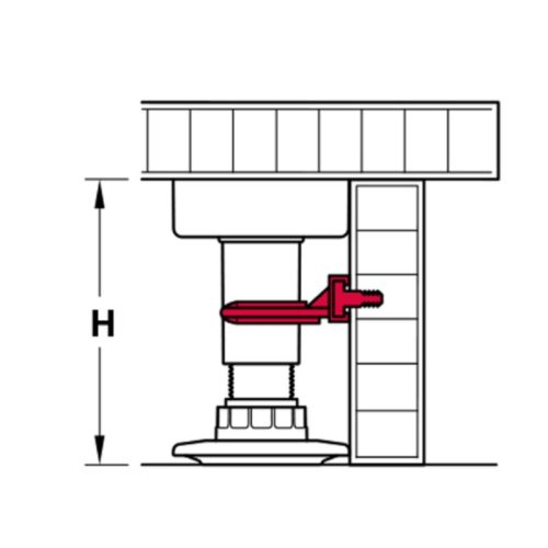 Lắp đặt kẹp ván Hafele 637.47.323