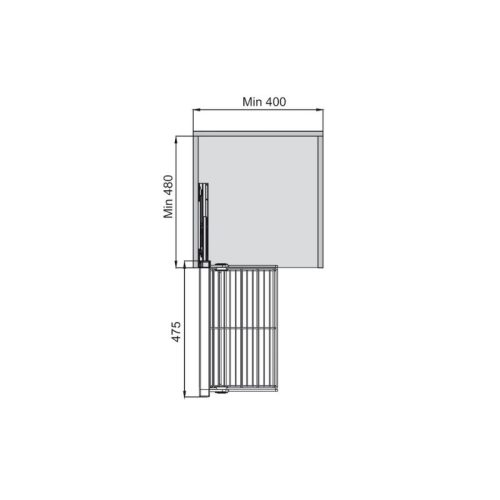 Thiết kế của rổ kéo đa năng Hafele 807.95.880
