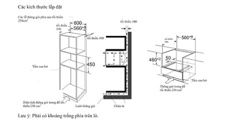 hướng dẫn lắp đặt lò nướng kết hợp vi sóng âm tủ Hafele HO-KT45B